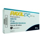 PAXIL CR PAROXETINE 25MG 30TABS ER