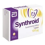 SYNTHROID LEVOTHYROXINE 100MCG 30TABS