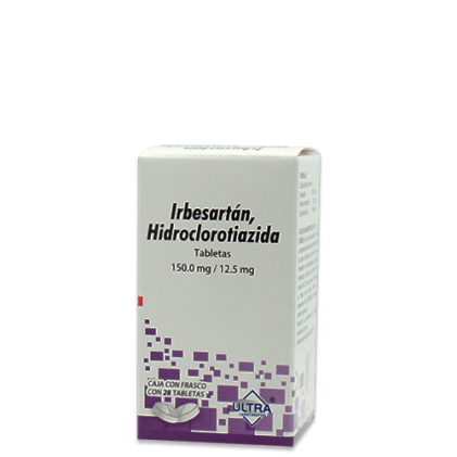 IRBESARTAN HYDROCHLOROTHIAZIDE 150/12.5 MG 28 TABLETS