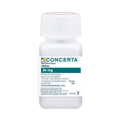 CONCERTA METHYLPHENIDATE 36MG 30TABS XR