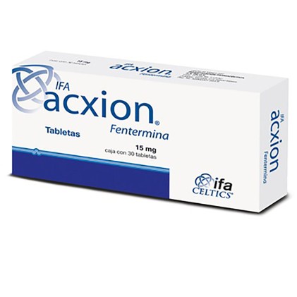 ACXION PHENTERMINE 15MG 30TABS
