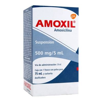 AMOXIL JR ORAL SUSPENSION AMOXICILLIN 500MG/5ML 75ML