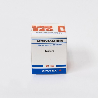 ATORVASTATIN 20 MG 30 TABLETS