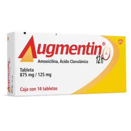 AUGMENTIN 12H AMOXICILLIN-POTASSIUM CLAVULANATE 875/125MG 14TABS