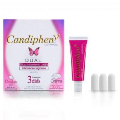 CANDIPHEN V DUAL VAGINAL CREAM & OVULES CLOTRIMAZOLE - WOMENS HEALTH ...