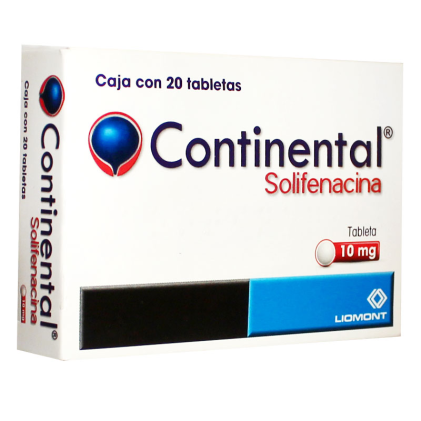CONTINENTAL SOLIFENACIN 10MG 20TABS