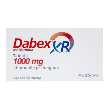 DABEX XR METFORMIN 1000MG 30TABS ER