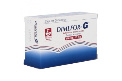 DIMEFOR-G METFORMIN-GLYBURIDE 500/2.5MG 30TABS