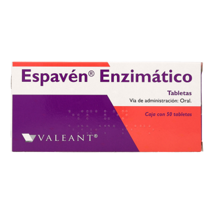 ESPAVEN ENZYMATIC PANCRELIPASE-SIMETHICONE-OX BILIS EXTRACT-ASPERGILLUS NIGER 130/40/25/5MG 50TABS