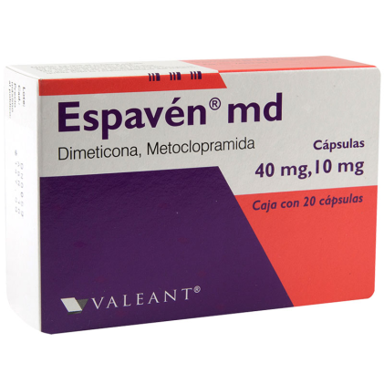 ESPAVEN M.D. SIMETHICONE-METOCLOPRAMIDE 40-10MG 20CAPS