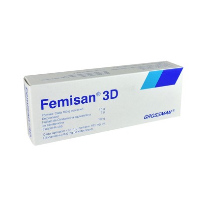 FEMISAN 3D CREAM KETOCONAZOLE-CLINDAMICYN 800/100MG/5GR 18GR 3APPLICATORS