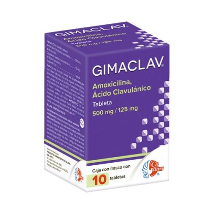 GIMACLAV AMOXICILLIN-POTASSIUM CLAVULANATE 500/125MG 10TABS