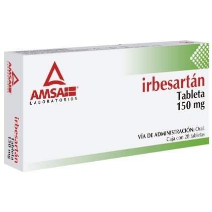 IRBESARTAN 150 MG 28 TABS AMSA