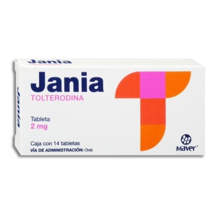 JANIA TOLTERODINE 2MG 14TABS