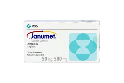JANUMET METFORMIN-SITAGLIPTIN 50/500MG 28TABS