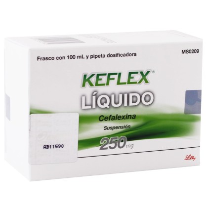 KEFLEX LIQUID ORAL SUSPENSION CEPHALEXIN 250MG/5ML 100ML