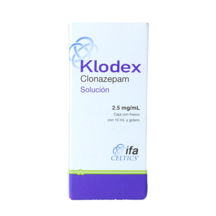 KLODEX ORAL SOLUTION CLONAZEPAM 2.5MG/ML 10ML
