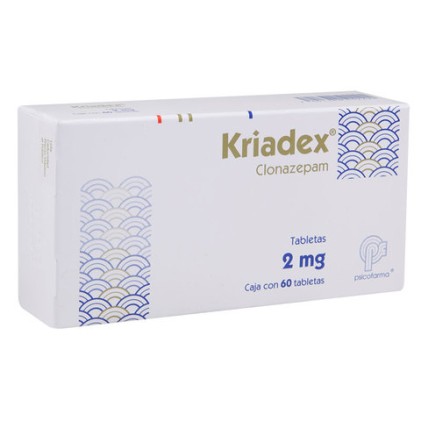 KRIADEX CLONAZEPAM 2MG 60TABS
