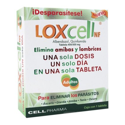 LOXCELL NF ALBENDAZOLE-QUINFAMIDE 400/300MG 1 TABLET SINGLE DOSE