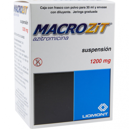 MACROZIT 1200 PEDIATRIC ORAL SUSPENSION AZITHROMYCIN 200MG/5ML 30ML ...