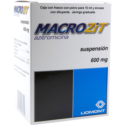 MACROZIT ORAL SUSPENSION AZITHROMYCIN 600MG 15ML