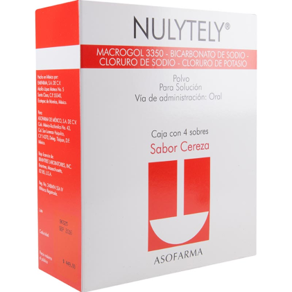 MOVIPREP CHERRY FLAVOR POLYETHYLENE GLYCOL 110.01GR 4ENVELOPES