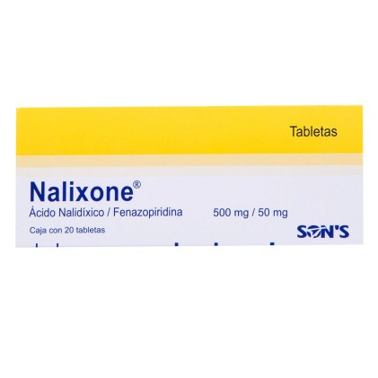 NALIXONE NALIDIXIC ACID/PHENAZOPYRIDINE 500/50MG 20TABS