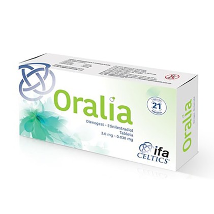 ORALIA DIENOGEST-ETHINYLESTRADIOL 2/0.030MG 21TABS