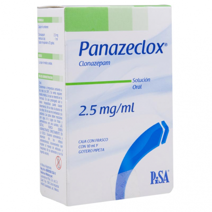 PANAZECLOX ORAL SOLUTION CLONAZEPAM 2.5MG/ML 10ML - ANXIETY ...