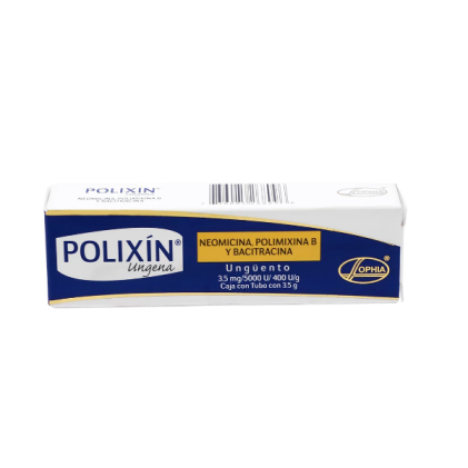 POLIXIN UNGENA OPHTALMIC OINTMENT POLYMYXIN B- NEOMYCIN-BACITRACIN 5000UI/3.50MG/400UI/1GR 3.5GR