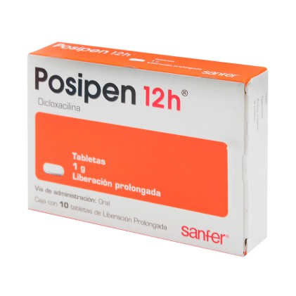 POSIPEN 12H XR DICLOXACILLIN 1GR 10TABS