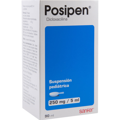 POSIPEN PEDIATRIC ORAL SUSPENSION DICLOXACILLIN 250MG/5ML 90ML