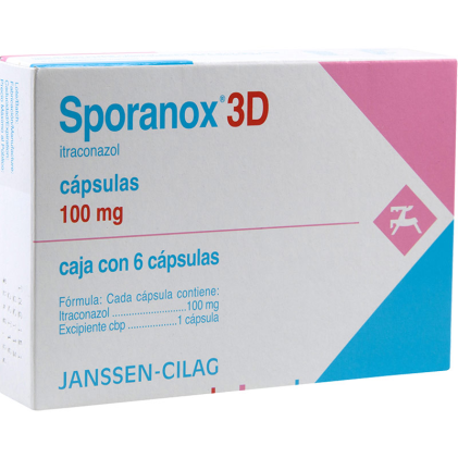 SPORANOX 3D ITRACONAZOLE 100MG 6CAPS