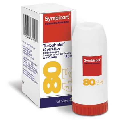 SYMBICORT BUDESONIDE-FORMOTEROL 80/4.5MCG 60 DOSES