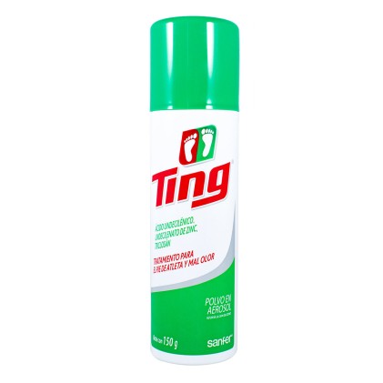 TING SPRAY POWDER TRICLOSAN-UNDECILENIC ACID-UNDECILANATIC OF ZINC 6.26/0.2GR/100GR 150GR