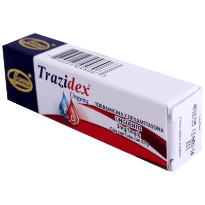 TRAZIDEX OPHTALMIC OINTMENT TOBRAMYCIN-DEXAMETHASONE 3MG/1MG/GR 3.5GR