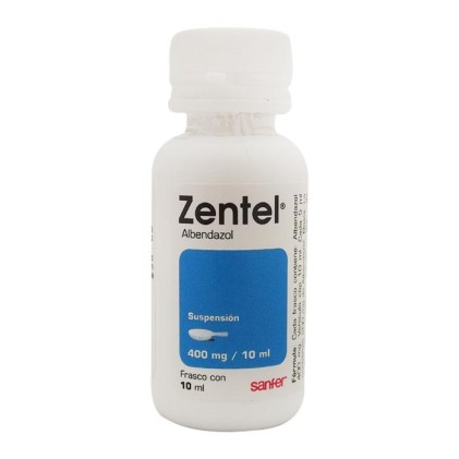 ZENTEL ORAL SUSPENSION ALBENDAZOLE 400MG/ML 10ML SINGLE DOSE
