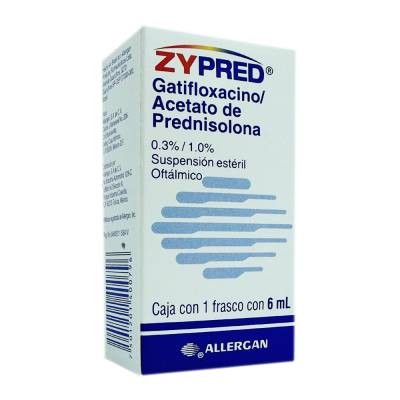 ZYPRED OPHTALMIC SUSPENSION GATIFLOXACIN-PREDNISOLONE 0.3/1.0% 6ML